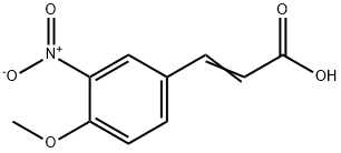 4-METHOXY-3-NITROCINNAMIC ACID Struktur