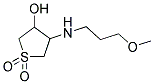 4-[(3-METHOXYPROPYL) AMINO] TETRAHYDROTHIOPHENE-3-OL 1,1-DIOXIDE Struktur