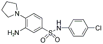 3-AMINO-N-(4-CHLORO-PHENYL)-4-PYRROLIDIN-1-YL-BENZENESULFONAMIDE Struktur