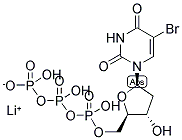 5-BROMO-2'-DEOXYURIDINE-5'-TRIPHOSPHATE LITHIUM SALT Struktur