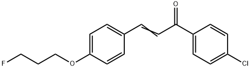 (E)-1-(4-CHLOROPHENYL)-3-[4-(3-FLUOROPROPOXY)PHENYL]-2-PROPEN-1-ONE Struktur