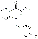 2-(4-FLUORO-BENZYLOXY)-BENZOIC ACID HYDRAZIDE Struktur