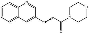 (E)-1-MORPHOLINO-3-(3-QUINOLINYL)-2-PROPEN-1-ONE Structure