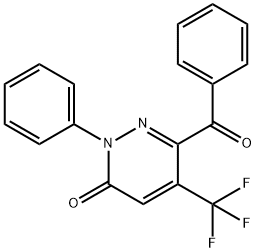 6-BENZOYL-2-PHENYL-5-(TRIFLUOROMETHYL)-3(2H)-PYRIDAZINONE Struktur