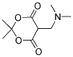 5-[(DIMETHYLAMINO)METHYL]-2,2-DIMETHYL-1,3-DIOXANE-4,6-DIONE Struktur