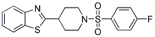 2-(1-[(4-FLUOROPHENYL)SULFONYL]-4-PIPERIDINYL)-1,3-BENZOTHIAZOLE Struktur