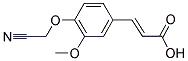 (2E)-3-[4-(CYANOMETHOXY)-3-METHOXYPHENYL]ACRYLIC ACID Struktur