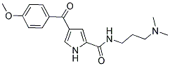 N-[3-(DIMETHYLAMINO)PROPYL]-4-(4-METHOXYBENZOYL)-1H-PYRROLE-2-CARBOXAMIDE Struktur