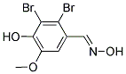 2,3-DIBROMO-4-HYDROXY-5-METHOXYBENZALDEHYDE OXIME Struktur