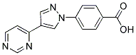 4-(4-PYRIMIDIN-4-YL-1H-PYRAZOL-1-YL)BENZOIC ACID Struktur