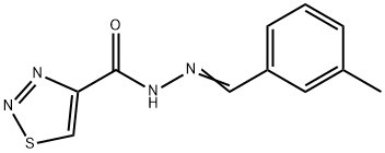 N'-[(Z)-(3-METHYLPHENYL)METHYLIDENE]-1,2,3-THIADIAZOLE-4-CARBOHYDRAZIDE Struktur