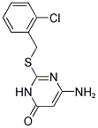 6-AMINO-2-(2-CHLORO-BENZYLSULFANYL)-3H-PYRIMIDIN-4-ONE Struktur