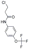 3-CHLORO-N-(4-TRIFLUOROMETHOXY-PHENYL)-PROPIONAMIDE Struktur