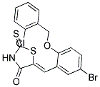 (5Z)-5-{5-BROMO-2-[(2-CHLOROBENZYL)OXY]BENZYLIDENE}-2-THIOXO-1,3-THIAZOLIDIN-4-ONE Struktur