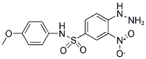 4-HYDRAZINO-N-(4-METHOXY-PHENYL)-3-NITRO-BENZENESULFONAMIDE Struktur