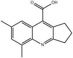 5,7-DIMETHYL-2,3-DIHYDRO-1H-CYCLOPENTA[B]QUINOLINE-9-CARBOXYLIC ACID Struktur