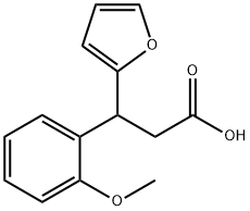 3-FURAN-2-YL-3-(2-METHOXY-PHENYL)-PROPIONIC ACID Struktur