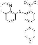 8-[(2-NITRO-5-PIPERAZIN-1-YLPHENYL)THIO]QUINOLINE Struktur