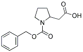 2-CARBOXYMETHYL-PYRROLIDINE-1-CARBOXYLIC ACID BENZYL ESTER Structure