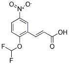 2-(DIFLUOROMETHOXY)-5-(NITRO)CINNAMIC ACID Struktur