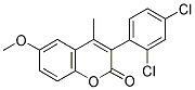 3(2',4'-DICHLOROPHENYL)-6-METHOXY-4-METHYLCOUMARIN Struktur