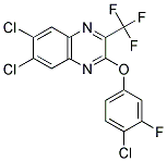 4-CHLORO-3-FLUOROPHENYL 6,7-DICHLORO-3-(TRIFLUOROMETHYL)-2-QUINOXALINYL ETHER Struktur