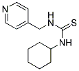 (CYCLOHEXYLAMINO)((4-PYRIDYLMETHYL)AMINO)METHANE-1-THIONE Struktur