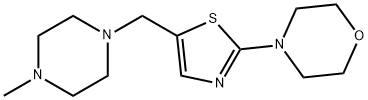 4-(5-[(4-METHYLPIPERAZINO)METHYL]-1,3-THIAZOL-2-YL)MORPHOLINE Struktur