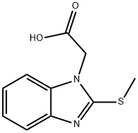 (2-METHYLSULFANYL-BENZOIMIDAZOL-1-YL)-ACETIC ACID Struktur