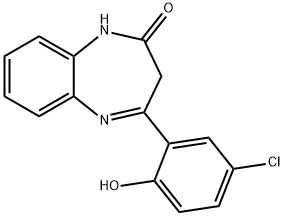 (E)-4-(5-CHLORO-2-HYDROXYPHENYL)-1H-BENZO[B][1,4]DIAZEPIN-2(3H)-ONE Struktur