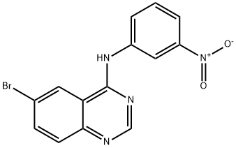 6-BROMO-N-(3-NITROPHENYL)-4-QUINAZOLINAMINE Struktur