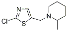 1-[(2-CHLORO-1,3-THIAZOL-5-YL)METHYL]-2-METHYLPIPERIDINE Struktur