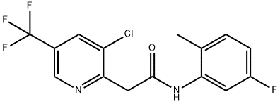 2-[3-CHLORO-5-(TRIFLUOROMETHYL)-2-PYRIDINYL]-N-(5-FLUORO-2-METHYLPHENYL)ACETAMIDE Struktur