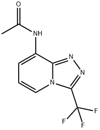 N-[3-(TRIFLUOROMETHYL)[1,2,4]TRIAZOLO[4,3-A]PYRIDIN-8-YL]ACETAMIDE Struktur