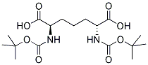 DI-BOC-2,6-DIAMINOHEPTANEDIOIC ACID Struktur