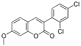 3(2',4'-DICHLOROPHENYL)-7-METHOXYCOUMARIN Struktur