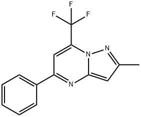 2-METHYL-5-PHENYL-7-(TRIFLUOROMETHYL)PYRAZOLO[1,5-A]PYRIMIDINE Struktur