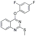 2,4-DIFLUOROPHENYL 2-(METHYLSULFANYL)-4-QUINAZOLINYL ETHER Struktur