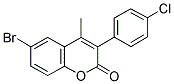 6-BROMO-3(4'-CHLOROPHENYL)-4-METHYLCOUMARIN Struktur