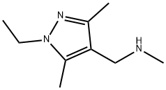 (1-ETHYL-3,5-DIMETHYL-1 H-PYRAZOL-4-YLMETHYL)-METHYL-AMINE Struktur