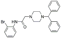 2-(4-(DIPHENYLMETHYL)PIPERAZINYL)-N-(2-BROMOPHENYL)ETHANAMIDE Struktur