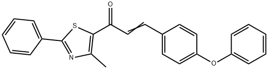 (E)-1-(4-METHYL-2-PHENYL-1,3-THIAZOL-5-YL)-3-(4-PHENOXYPHENYL)-2-PROPEN-1-ONE Struktur