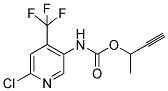 1-METHYLPROP-2-YNYL N-[6-CHLORO-4-(TRIFLUOROMETHYL)PYRIDIN-3-YL]CARBAMATE Struktur