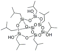 1,3,5,7,9,11,14-HEPTAISOBUTYLTRICYCLO[7.3.3.1(5,11)]HEPTASILOXANE-ENDO-3,7,14-TRIOL Struktur