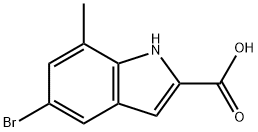 5-BROMO-7-METHYL-1H-INDOLE-2-CARBOXYLIC ACID Struktur