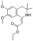 ETHYL 2-[6,7-DIMETHOXY-3,3-DIMETHYL-3,4-DIHYDRO-1(2H)ISOQUINOLINYLIDEN]ACETATE Struktur