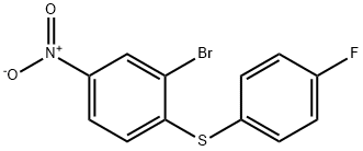 2-BROMO-1-[(4-FLUOROPHENYL)SULFANYL]-4-NITROBENZENE Struktur