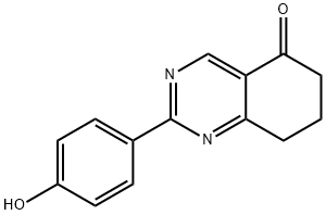 2-(4-HYDROXY-PHENYL)-7,8-DIHYDRO-6H-QUINAZOLIN-5-ONE Struktur