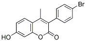 3(4'-BROMOPHENYL)-7-HYDROXY-4-METHYLCOUMARIN Struktur