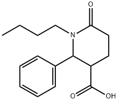 1-BUTYL-6-OXO-2-PHENYL-3-PIPERIDINECARBOXYLIC ACID Struktur